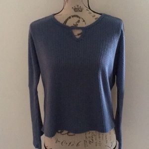 THE OUTFIT WAFFLE KNIT TOP